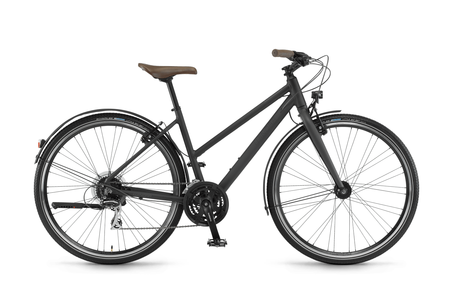 Fahrrad Urban Winora Flitzer - Damen / Onyxschwarz matt